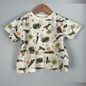 Buster Brown Vintage Crocodile Safari AOP Short Sleeve Tee 18M